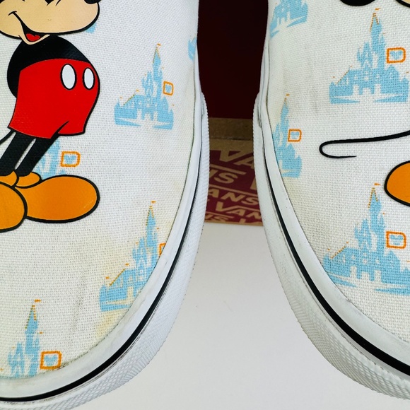 Vans Slip On Disney World 50th Anniversary Mickey Mouse Shoes Mens 7 Womens 8.5 - Picture 12 of 13
